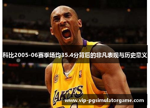 科比2005-06赛季场均35.4分背后的非凡表现与历史意义