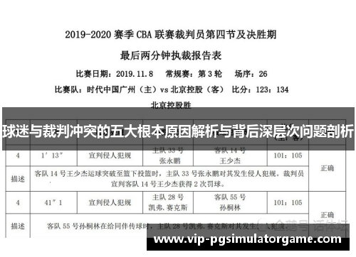 球迷与裁判冲突的五大根本原因解析与背后深层次问题剖析
