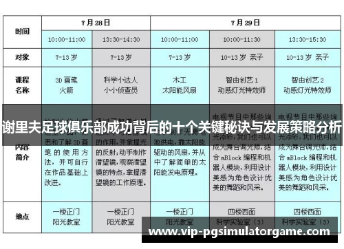 谢里夫足球俱乐部成功背后的十个关键秘诀与发展策略分析