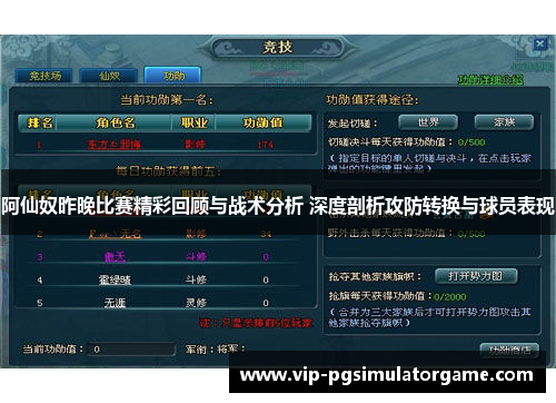 阿仙奴昨晚比赛精彩回顾与战术分析 深度剖析攻防转换与球员表现